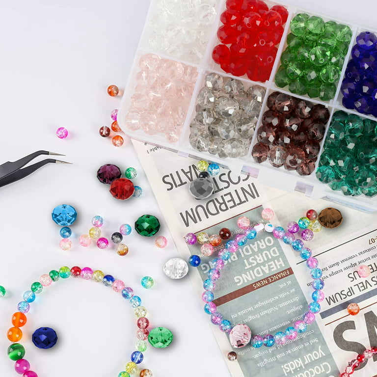  SEWACC 1 Box Beads Bead Loom Handmade Ornaments Beading Loom  Crystal Necklaces DIY Crafts Gemstone Necklace Crystal Bead Kit Crystal Kit  DIY Kits Beaded Necklace Kit Jewelry Glass Toolkit