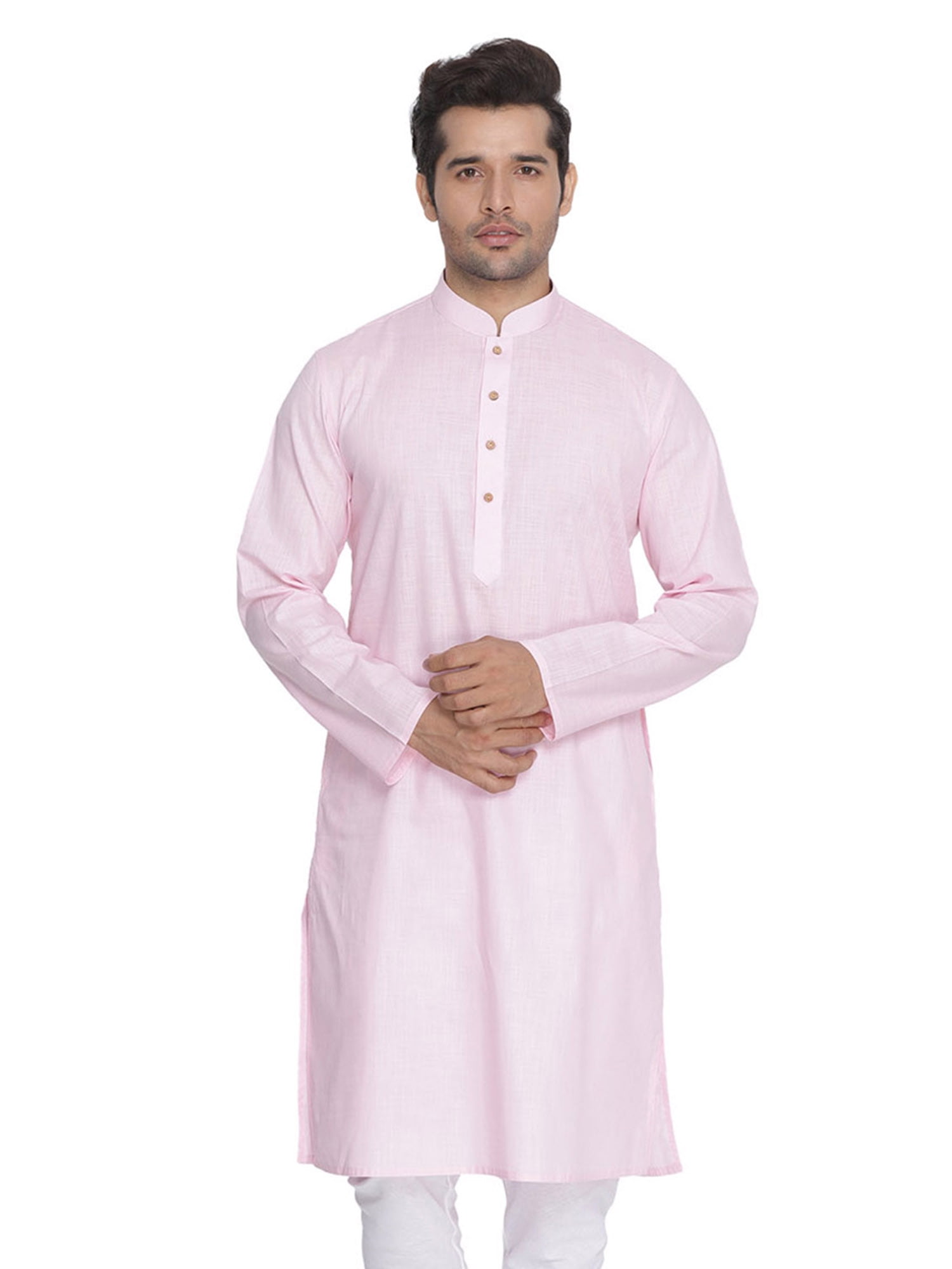 Details about   Men's Ethnic Churidar Kurta Pyjama Solid Cotton Casual Kurta Pajama Set 