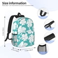 thumbnail image 5 of Rateoe Vintage Floral Pattern Student Backpack Water-resistant Backpack 15-inch Laptop Backpack Lightweight Adjustable School Backpack, 5 of 6