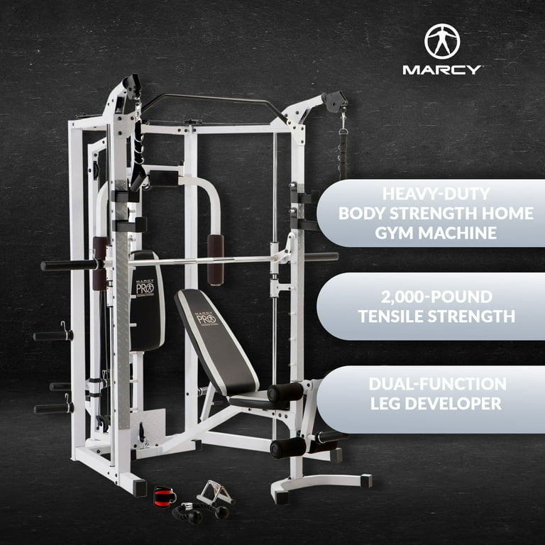 Marcy Combo All in One Full Body Home Gym Workout Equipment White