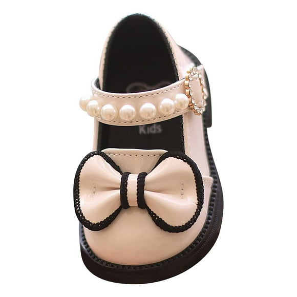 NOKIO Liquidation Premières Chaussures de Marche pour Tout-Petites Filles Accent Nœud Chaussures de Princesse Semelle Souple Antidérapantes Ballerines Décontractées Bébé Fille Mignonnes Mode Chaussures de Marche