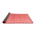 thumbnail image 2 of Ahgly Company Indoor Square Abstract Red Modern Area Rugs, 4' Square, 2 of 4