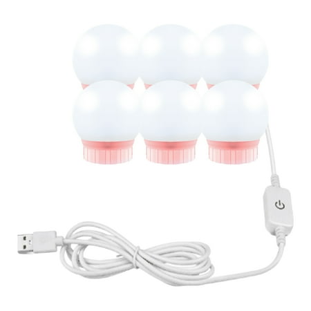 

Mightlink 1 Set LED Vanity Lights Ultra-Bright Flicker-Free Stepless Dimmable Hidden Wire Design Wide Application Illumination Aluminum Touch Dimming Vanity Dressing Table Light Bulbs for Home