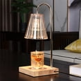 thumbnail image 2 of Lámpara de aromaterapia de madera, lámpara de cera derretida, luz de vela derretida regulable moderna, difusor de dormitorio, estufa para dormitorio, decoración de oficina, 2 of 4