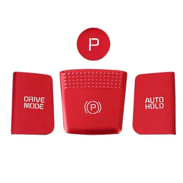 4Pcs Car Central Control Gear Button Sticker Cover Trim Panel Frame for KIA Carnival 4 KA4 Red