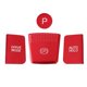 thumbnail image 1 of 4Pcs Car Central Control Gear Button Sticker Cover Trim Panel Frame for KIA Carnival 4 KA4 Red, 1 of 5