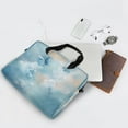 thumbnail image 5 of 16" Laptop Briefcase for Work Travel Laptop Shoulder Bag Carrying Handbag Laptop Case Watercolor Blue Butterflies, 5 of 8