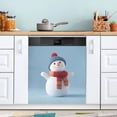 thumbnail image 5 of IAUYY Magnetic decorative sticker - 23x26 Inch PVC Refrigerator Decorative Cover, Removable DIY Art for Kitchen Appliances Happy Snowman, 5 of 6
