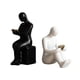 thumbnail image 1 of Sujetalibros decorativos, modernos, con acentos elegantes, sujetalibros estéticos con forma de estatua. 8 cm x 95 cm x 22 cm, 1 of 9