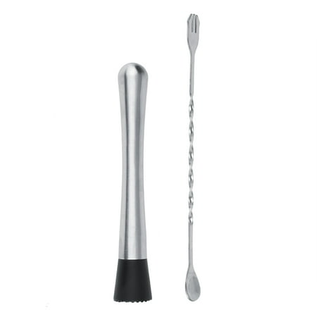 

Bar Tool Stainless Steel Bar Tool Set Cocktail Muddler Wine Mixing Double End Spoon Barware