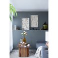 thumbnail image 6 of Set of 2 White Leaf Paper Shadow Box Wall Art, 19.5x31.5 Inch Neutral Beige Framed Decor, 6 of 10