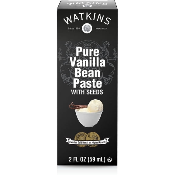 Pack Of 3 Watkins Pure Vanilla Bean Paste, 2 oz (Package May Vary)