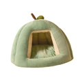 thumbnail image 3 of Cama para gatos con forma de calabaza, cama para mascotas, suministros para mascotas, perrera acogedora y lavable, nido para gatos, tienda de campaña S, 3 of 9