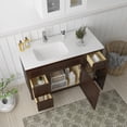 thumbnail image 4 of 48 in. W x 21 in. D x 32.5 in. H Bath Vanity Cabinet without Top in Brown, 4 of 5