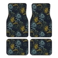thumbnail image 1 of Kdxio Tapis de Sol de Voiture Imprimé Tournesols Universel SUV avant Arrière Tapis de Sol 4 Pcs Ensemble Complet avec Dos en Caoutchouc Antidérapant Accessoires de Voiture pour la Plupart des Voitures, 1 of 7