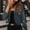 Dark Gray women's v neck sequin jacket a1, variant on Women's V Neck Sequin Jacket Elegant Long Sleeve Blazer Slim Fit Party Wear Evening Dressy Top Formal Attire, Orange XL