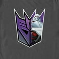 thumbnail image 2 of Men's Transformers: EarthSpark Megatron Decepticon Logo  Graphic Tee Charcoal 3X Large, 2 of 5