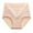 Beige1, variant on fatyb Womens High Waisted Cotton Underwear Stretch Comfortable Briefs Soft Full Coverage Ladies Panties