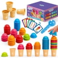 thumbnail image 1 of Juguetes apilables para contar helados y clasificar por colores | Aizweb, 1 of 6