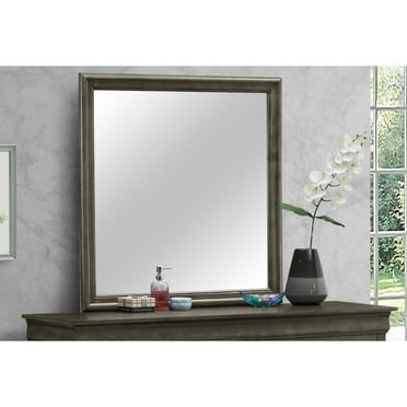 Glory Furniture Louis Phillipe Bedroom Mirror Grey