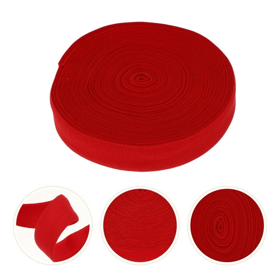 WASHWEPE 2 Rolls High Elasticity Elastic Bands for Sewing Red Color 10 Meters Long