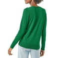thumbnail image 5 of Baberdicy Sweaters for Women Ladies' Solid Tone Buttoned Mercerized Cotton Loose Sweater with Cardigan Jacket Womens Sweaters Green, 5 of 5