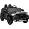 thumbnail image 1 of Aosom 12V Licensed Chevrolet TAHOE Ride on Car, Toddler Electric Car Black, 1 of 9