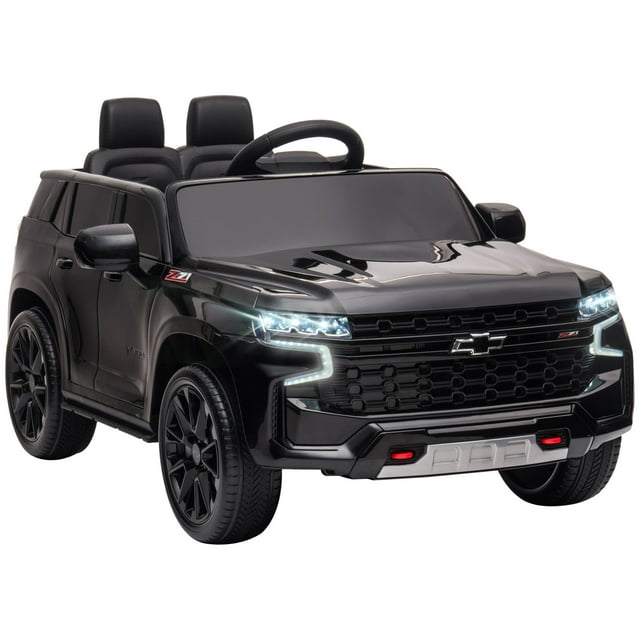 Aosom 12V Licensed Chevrolet TAHOE Ride on Car, Toddler Electric Car Black