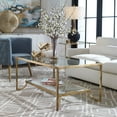 thumbnail image 6 of Uttermost Katina Traditional Metal and Glass Coffee Table in Antiqued Gold, 6 of 6