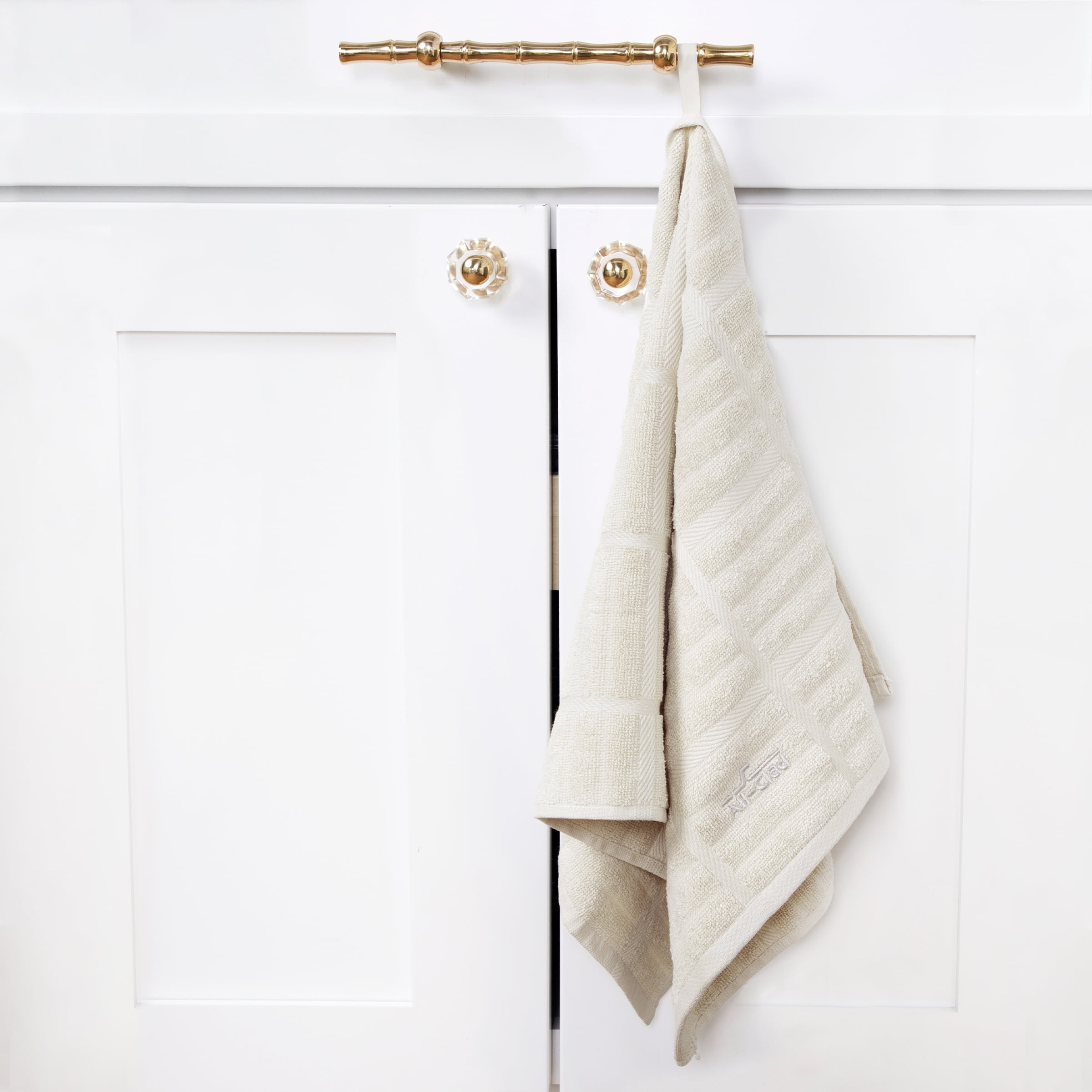 All-Clad Solid Cotton Kitchen Towel, 1-Pack, Almond