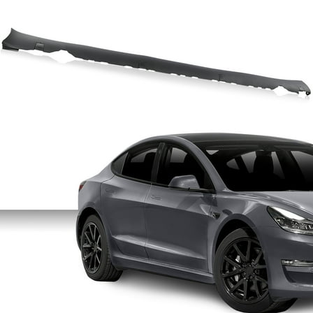 PIT66 Right Side Skirt Molding Rocker Lower Cover Fit For 17-22 Tesla Model