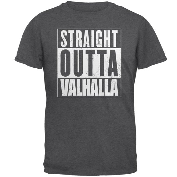 Straight Outta Valhalla VIking Valkyrie Mens T Shirt