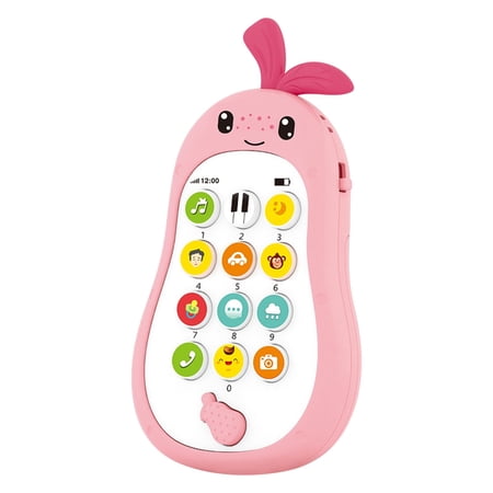 Children Simulation Phone Baby Musical Early Educational Toys English Learning Cellphone with Light Sound Mobile Vocal Toy - 26