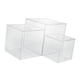 thumbnail image 1 of Trío de expositores de acrílico transparente para organizar y exhibir diversos artículos., 1 of 9