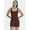 Black Crimson, variant on Cotton Stretch Ribbed Cozy Romper, Women’s XS-XXXL