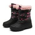 thumbnail image 7 of DREAM PAIRS Kids Winter Snow Boots Boys & Girls Outdoor Waterproof Mid-Calf Boot Black/Pink Size 4, 7 of 7