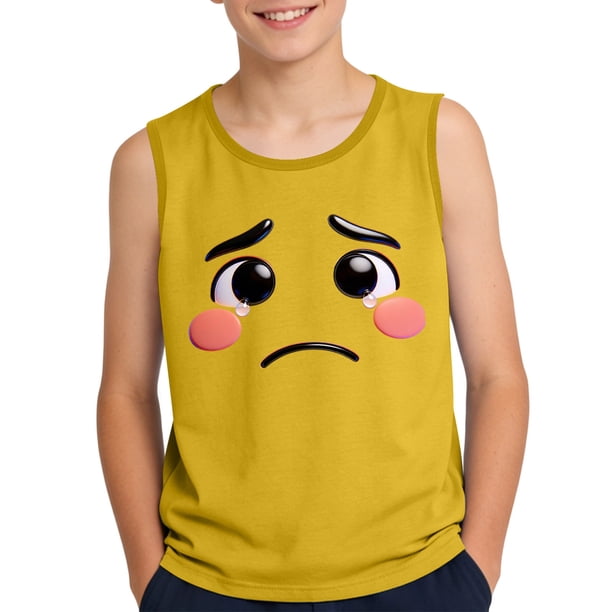 Camisola de Niños Pequeños 3-15 Años sin Mangas Tela Suave Impresión de Gradiente para la Fiesta de Boda de Pageant Casual