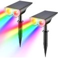 thumbnail image 1 of Foco solar multicolor MACHAO Luces solares LED impermeables IP67 reflector solar ajustable, 1 of 1
