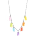 thumbnail image 2 of Creative Gummy Bear Shape Necklace Multicolor Candy Color Pendant Necklace for Women, 2 of 6