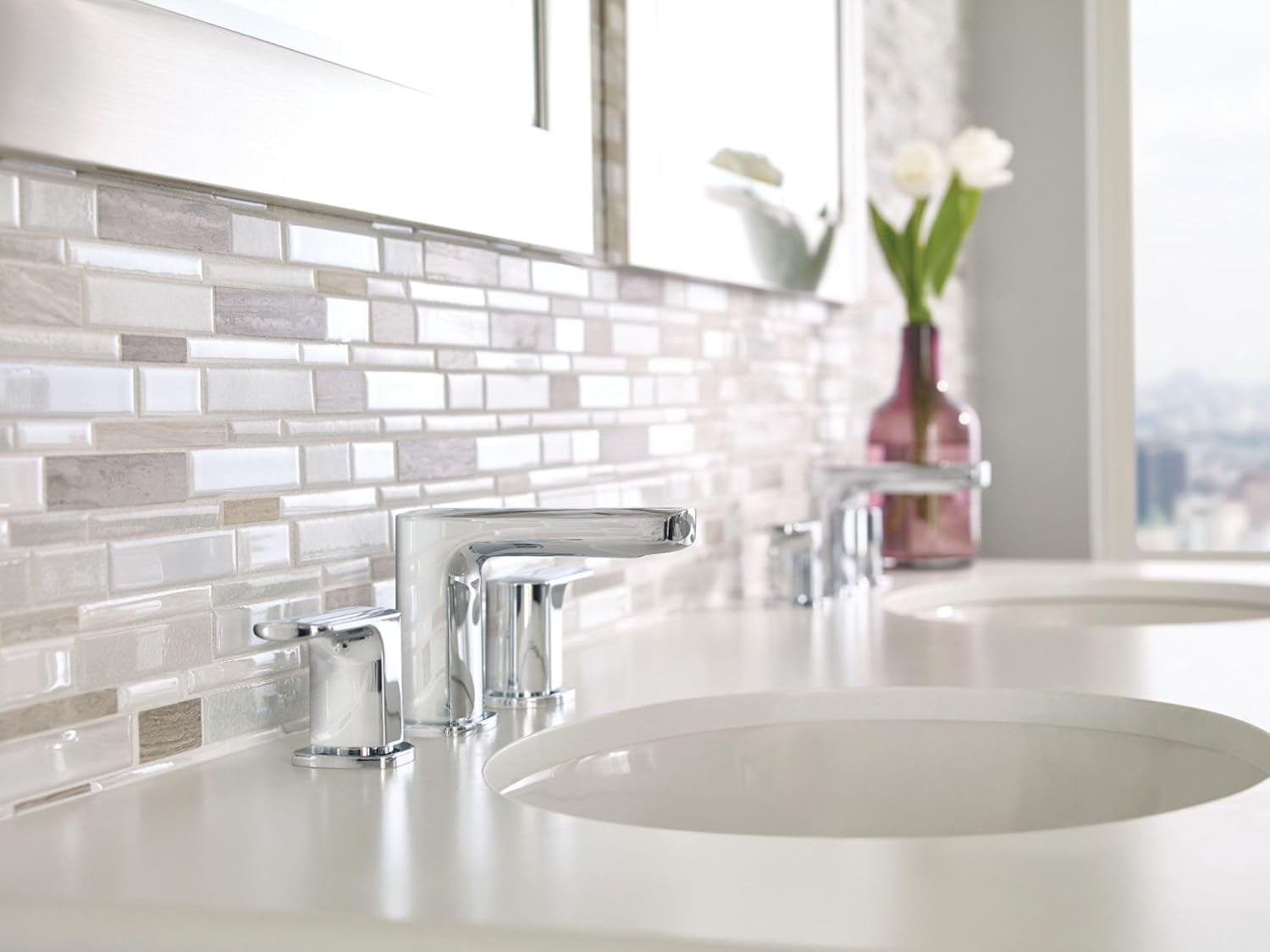 Moen Rizon Chrome Two-Handle Bathroom Faucet