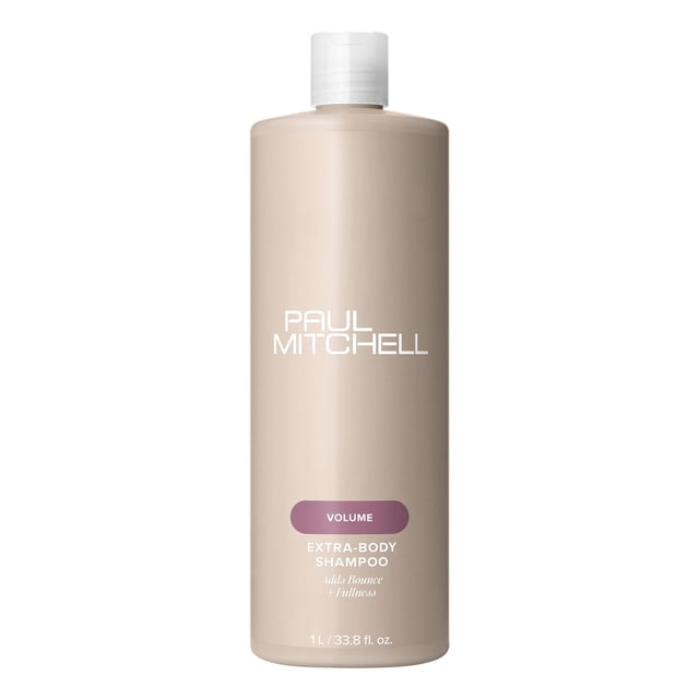 Shampoo Paul Mitchell Extra-Body para Cabello Fino, Aporta Volumen, Cuerpo y Mayor Densidad, 1 L
