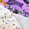 thumbnail image 5 of Homewish Spooky Halloween Cat Twin Sheets,Kawaii Pumpkin Lantern Personalized Letter S Bedding,3-Piece,1 Fitted Sheet and 1 Pillowcase, 5 of 6