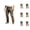 Khaki-2, variant on Cargo Pants for Men Western Cowboy Leopard Print Slim Fit Cool Outdoor Hiking Utility Pants with Pockets