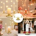 thumbnail image 6 of Unity Candle Holders for Weddings,3 Arm Gold Taper Pillar Unity Candlestick Holder for Formal Events Wedding Church,Wedding Day Accessories for Reception Ceremony Decorative,11''L x 4.3''W x 4''H, 6 of 8