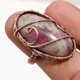 thumbnail image 2 of Tourmaline Quartz Fashion Wire Wrapped Handcrafted Copper Jewelry Ring 7" SA 523, 2 of 2
