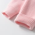 thumbnail image 6 of Mercatoo Toddler Bow Ribbed Knit Sweaters Baby Girls Cute Bow Embroidery Lightweight Pullover Knit Shirts Cozy Warm Clothes, 6 of 8