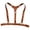 Brown, variant on ZACPNCV Mens Suspenders Accessory Combo Belt and Chest Strap Adjustable British Style for Fashionable Layering