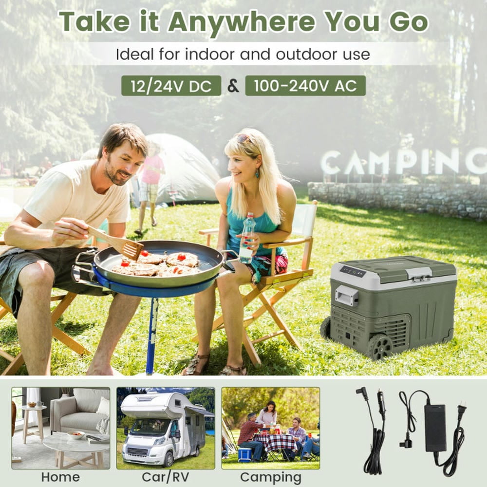 Barara King Cooler, Car Fridge, Portable Outdoor Cooler,12 Volt Car Refrigerator Portable Car Fridge with Adjustable Range-35L