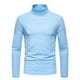 thumbnail image 1 of pstuiky camisetas de manga larga para hombre, Camiseta informal de color liso para hombre, cuello alto, manga larga, base, manga larga, cuello alto top de hombre s, 1 of 8