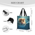 thumbnail image 3 of Balery Cute Swimming Guinea Pig Bolsa de Mano para Mujeres con Cremallera, Bolsa de Gimnasio con Compartimentos, Bolsa para Laptop, Bolsa para Trabajo, 3 of 7